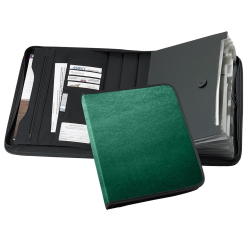 Tribeca Accordion Zipper Folder-Matte-Hunter Tribeca Accordion Zipper Folder-Matte-Hunter