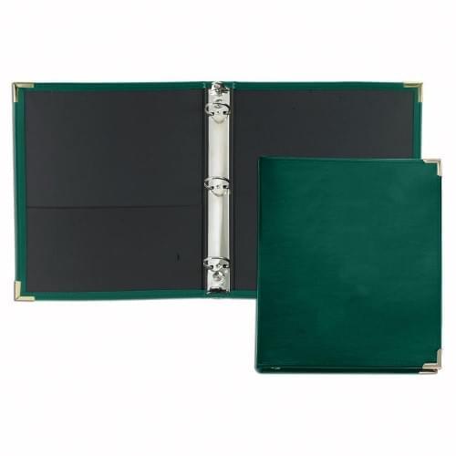 1.5" Stitched Ring Binder-Polished-Hunter