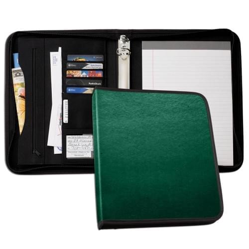 Tribeca 1" Zipper Ring Binder-Matte-Hunter