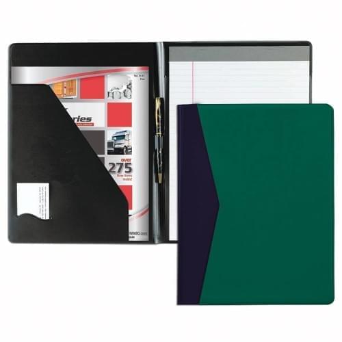 Accent Sealed Letter Folder-Film Vinyl-Hunter Green / Navy