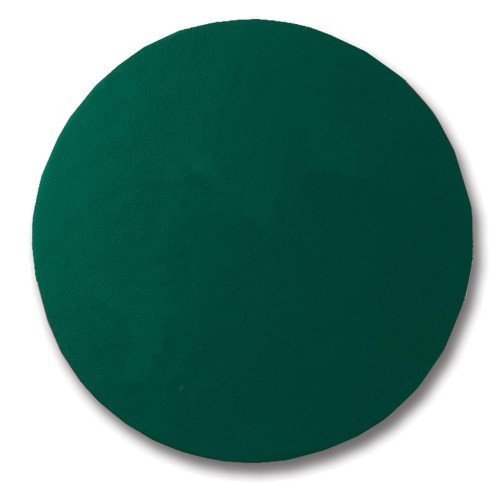 Round Leather Coaster-Hunter Green Round Leather Coaster-Hunter Green