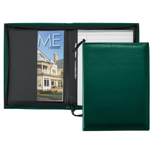 Economy Zipper Portfolio-Polished-Hunter