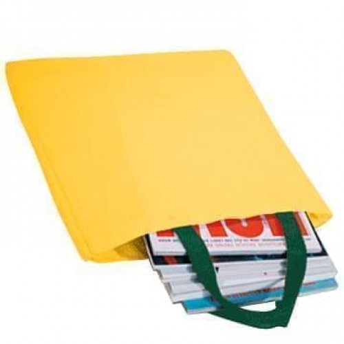 Market Shopping Tote Bag-Gold/Hunter 600 D Poly-4 Sizes