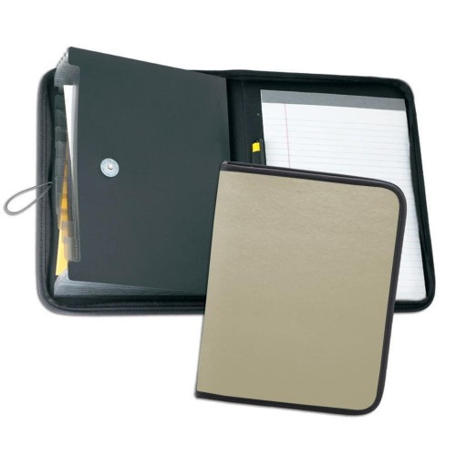 Accordion Letter Folder-600 Denier Nylon or Faux Leather Vinyl-Ivory
