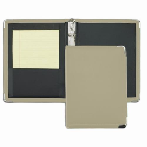 Noble Junior 3/4" Ring Binder-Faux Leather Vinyl-Ivory