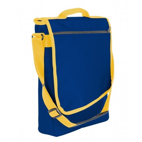 USA Made Nylon Poly Laptop Bags, Royal Blue-Gold, LHCBA29A05 USA Made Nylon Poly Laptop Bags, Royal Blue-Gold, LHCBA29A05