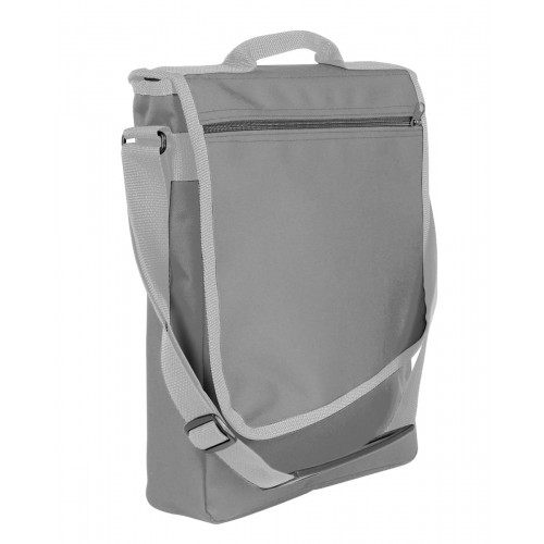 USA Made Nylon Poly Laptop Bags, Grey-Grey, LHCBA29A1U