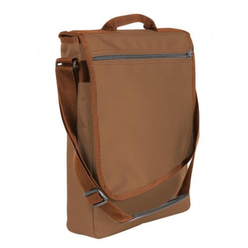 USA Made Nylon Poly Laptop Bags, Khaki-Brown, LHCBA29A2S