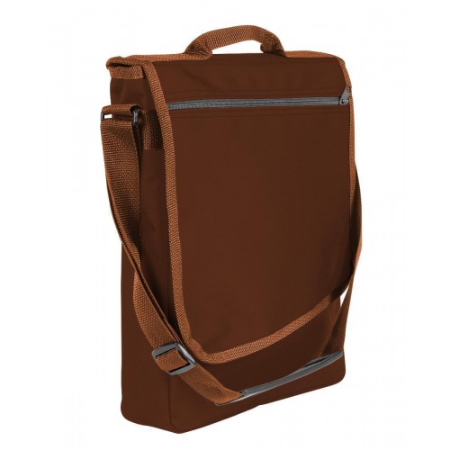 USA Made Nylon Poly Laptop Bags, Brown-Brown, LHCBA29APS USA Made Nylon Poly Laptop Bags, Brown-Brown, LHCBA29APS