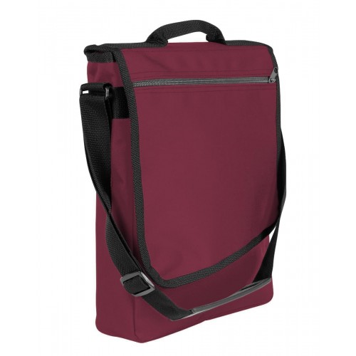 USA Made Nylon Poly Laptop Bags, Burgundy-Black, LHCBA29AQR USA Made Nylon Poly Laptop Bags, Burgundy-Black, LHCBA29AQR