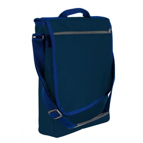 USA Made Nylon Poly Laptop Bags, Navy-Navy, LHCBA29AWZ
