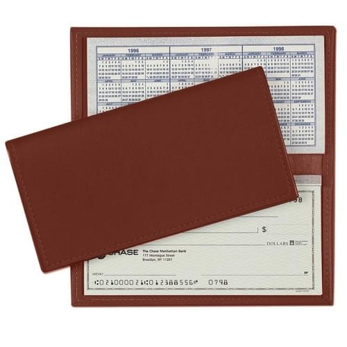 Checkbook Cover-Matte-Brown