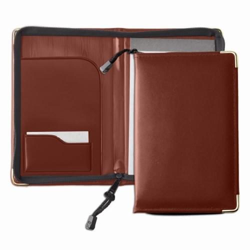 Prestige Junior Zipper Folder-Matte-Brown