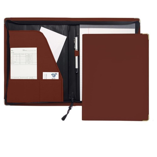 Prestige Letter Zipper Folder-Matte-Brown Prestige Letter Zipper Folder-Matte-Brown
