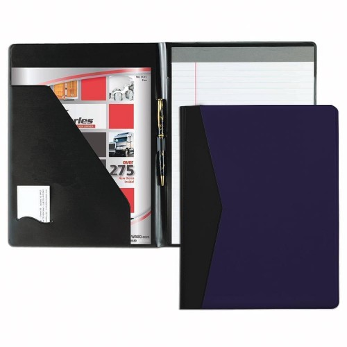 Accent Sealed Letter Folder-Film Vinyl-Navy / Black