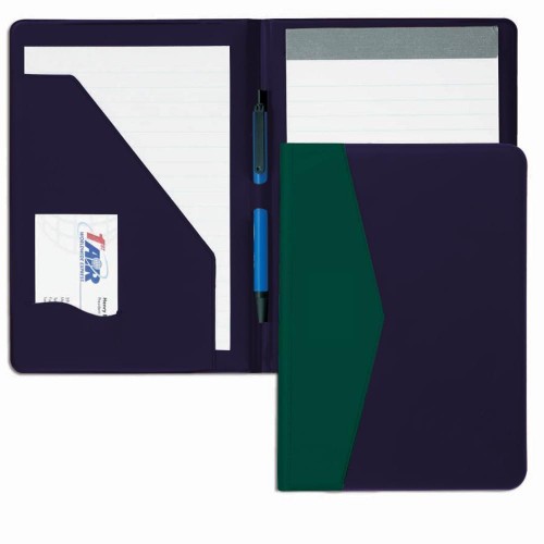 Accent Sealed Junior Folder-Film Vinyl-Navy / Hunter Green