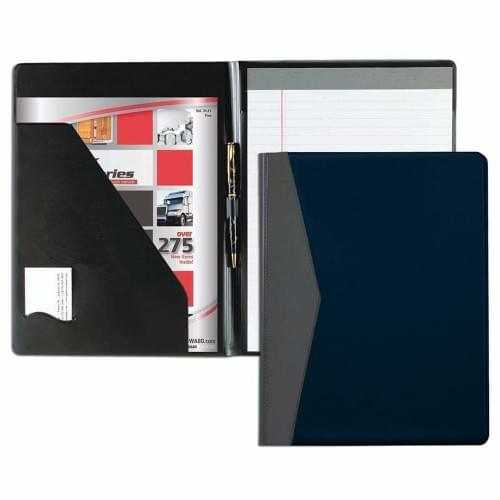 Hilites Sealed Letter Folder-Suedene-Navy