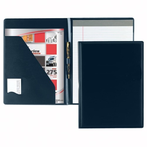 Sealed Letter Folder-Suedene-Navy
