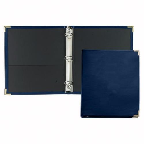 1/2" Stitched Ring Binder-Matte-Navy
