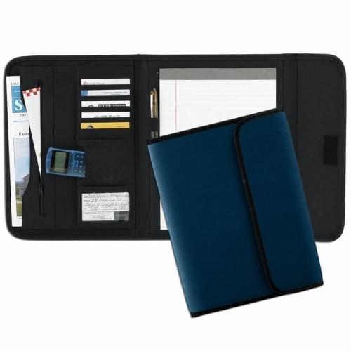 Tribeca Tri-Fold Folder-Nylon-Navy