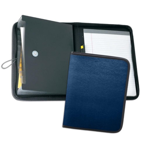 Accordion Letter Folder-600 Denier Nylon or Faux Leather Vinyl-Navy