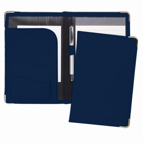 Prestige Junior Folder-Faux Leather Vinyl-Navy Prestige Junior Folder-Faux Leather Vinyl-Navy