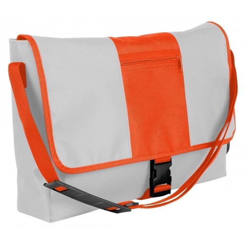 USA Made Nylon Poly Dad Shoulder Bags, White-Orange, OHEDA19A3J USA Made Nylon Poly Dad Shoulder Bags, White-Orange, OHEDA19A3J