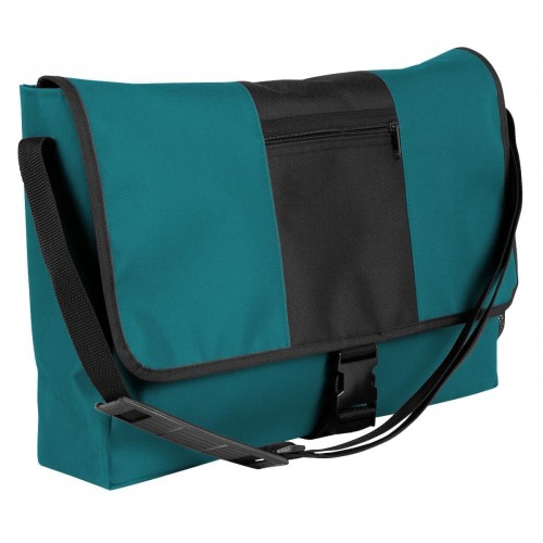 USA Made Nylon Poly Dad Shoulder Bags, Turquoise-Black, OHEDA19A9C