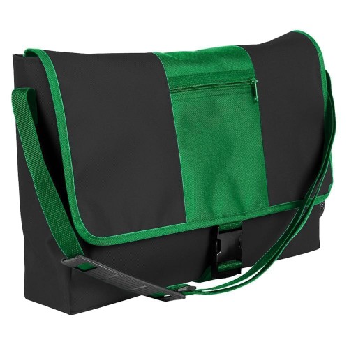 USA Made Nylon Poly Dad Shoulder Bags, Black-Kelly Green, OHEDA19AOH USA Made Nylon Poly Dad Shoulder Bags, Black-Kelly Green, OHEDA19AOH