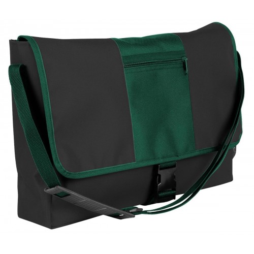 USA Made Nylon Poly Dad Shoulder Bags, Black-Hunter Green, OHEDA19AOV USA Made Nylon Poly Dad Shoulder Bags, Black-Hunter Green, OHEDA19AOV