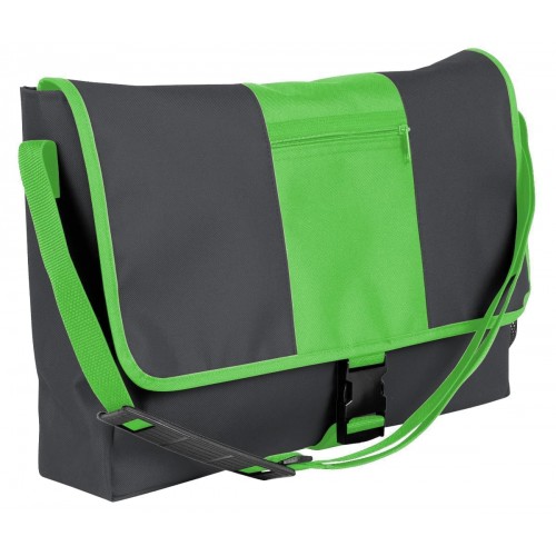 USA Made Nylon Poly Dad Shoulder Bags, Graphite-Lime, OHEDA19ARY USA Made Nylon Poly Dad Shoulder Bags, Graphite-Lime, OHEDA19ARY