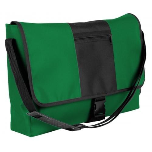 USA Made Nylon Poly Dad Shoulder Bags, Kelly Green-Black, OHEDA19ATC
