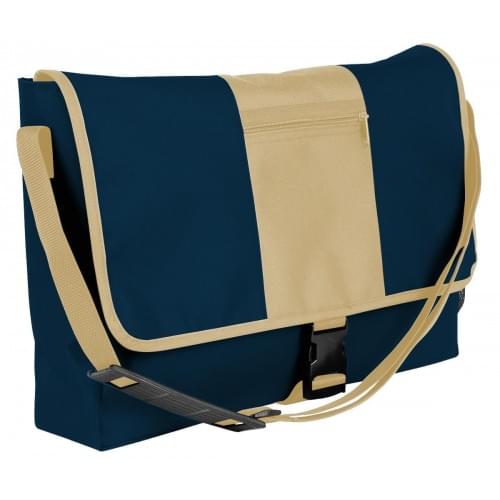 USA Made Nylon Poly Dad Shoulder Bags, Navy-Khaki, OHEDA19AWX
