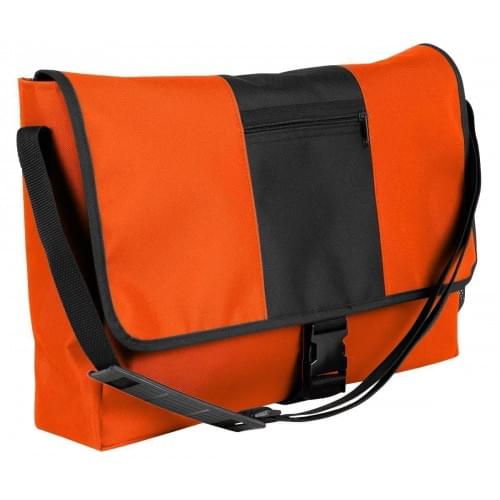 USA Made Nylon Poly Dad Shoulder Bags, Orange-Black, OHEDA19AXC