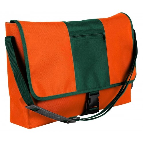 USA Made Nylon Poly Dad Shoulder Bags, Orange-Hunter Green, OHEDA19AXV USA Made Nylon Poly Dad Shoulder Bags, Orange-Hunter Green, OHEDA19AXV