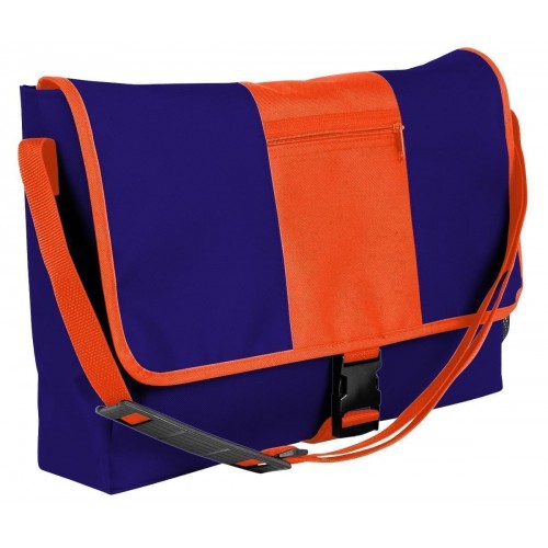 USA Made Nylon Poly Dad Shoulder Bags, Purple-Orange, OHEDA19AYJ