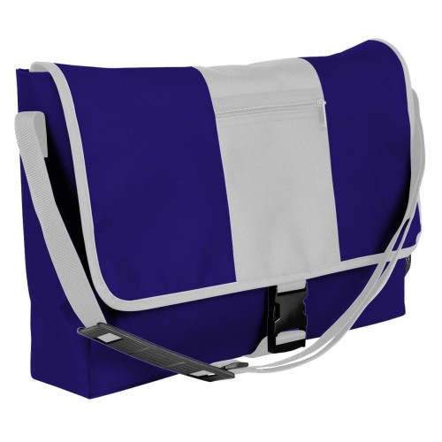 USA Made Nylon Poly Dad Shoulder Bags, Purple-White, OHEDA19AYP