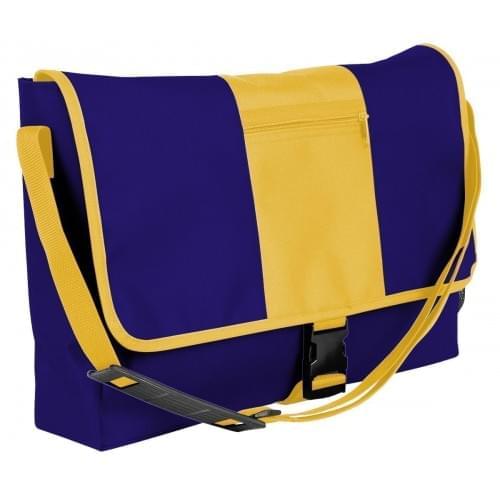USA Made Nylon Poly Dad Shoulder Bags, Purple-Gold, OHEDA19AYQ