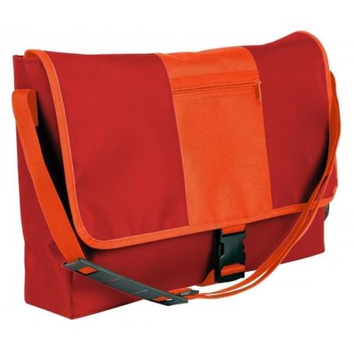 USA Made Nylon Poly Dad Shoulder Bags, Red-Orange, OHEDA19AZJ