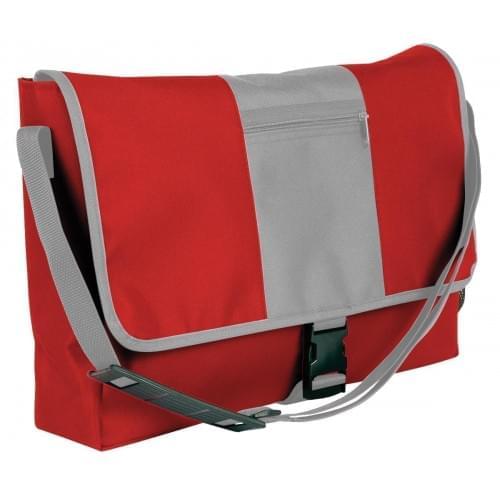 USA Made Nylon Poly Dad Shoulder Bags, Red-Grey, OHEDA19AZN