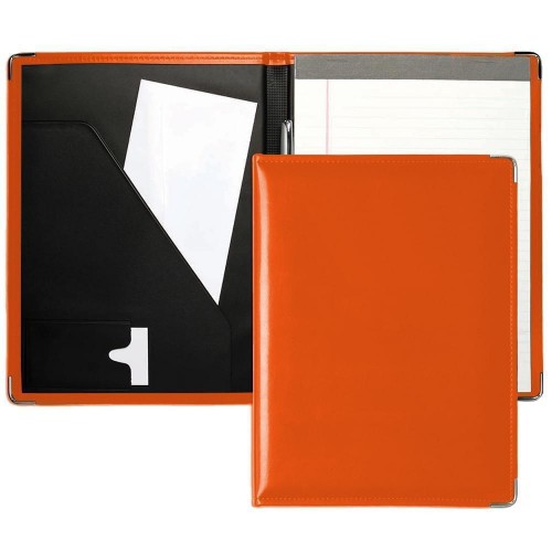 Noble Letter Folder-Faux Leather Vinyl-Orange Noble Letter Folder-Faux Leather Vinyl-Orange
