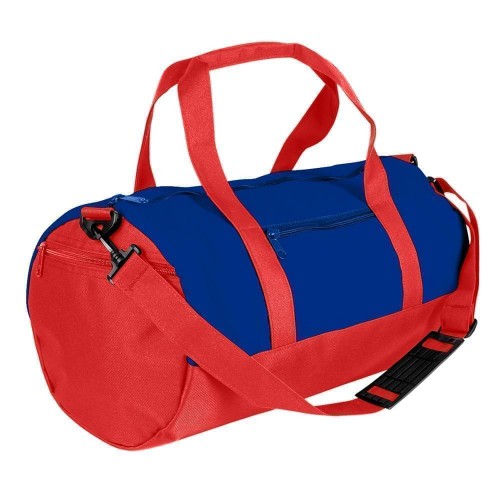USA Made Nylon Poly Athletic Barrel Bags, Royal Blue-Red, PMLXZ2AA0L USA Made Nylon Poly Athletic Barrel Bags, Royal Blue-Red, PMLXZ2AA0L