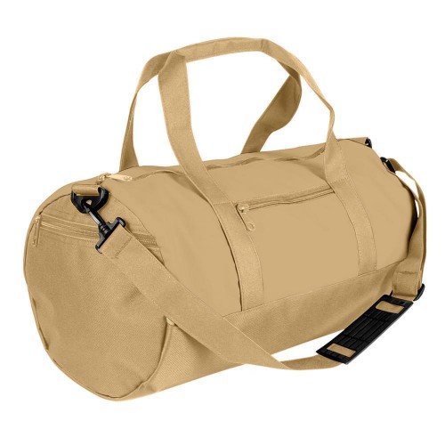 USA Made Nylon Poly Athletic Barrel Bags, Khaki-Khaki, PMLXZ2AA2X USA Made Nylon Poly Athletic Barrel Bags, Khaki-Khaki, PMLXZ2AA2X