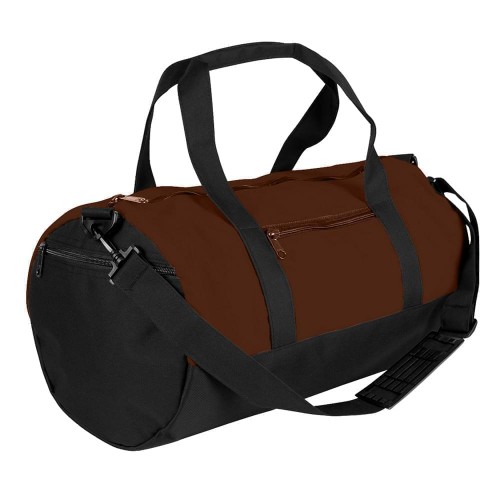 USA Made Canvas Equipment Duffle Bags, Brown-Black, PMLXZ2AAAC