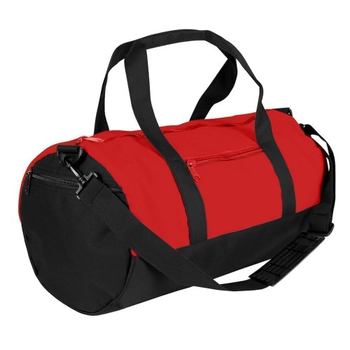 USA Made Canvas Equipment Duffle Bags, Red-Black, PMLXZ2AAEC