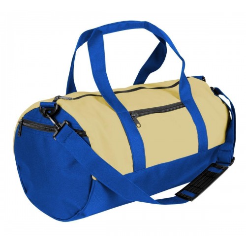 USA Made Canvas Equipment Duffle Bags, Natural-Royal Blue, PMLXZ2AAKM USA Made Canvas Equipment Duffle Bags, Natural-Royal Blue, PMLXZ2AAKM