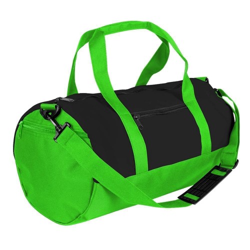 USA Made Heavy Canvas Athletic Barrel Bags, Black-Lime, PMLXZ2AANY USA Made Heavy Canvas Athletic Barrel Bags, Black-Lime, PMLXZ2AANY
