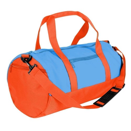 USA Made Nylon Poly Athletic Barrel Bags, Columbia-Orange, PMLXZ2AAUJ