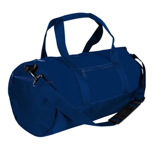 USA Made Nylon Poly Athletic Barrel Bags, Navy-Navy, PMLXZ2AAWI