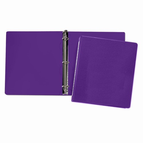 1" Sealed Ring Binder-Suedene-Purple 1" Sealed Ring Binder-Suedene-Purple